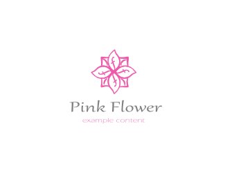 Projekt logo dla firmy Pink Flower  | Projektowanie logo